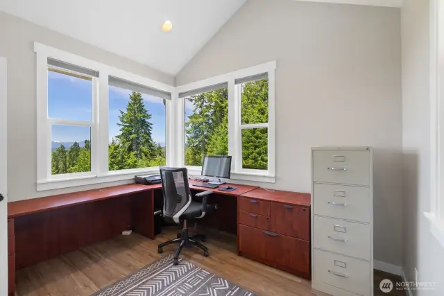 The main floor office with stunning views, and CEO would love this office.