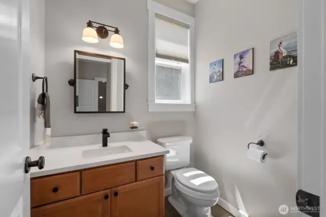 The main floor 1/2 bath.