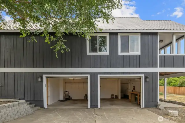 FINISHED two car garage for all your toys.