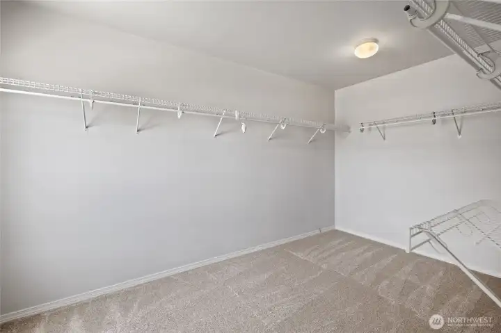 Large primary closet