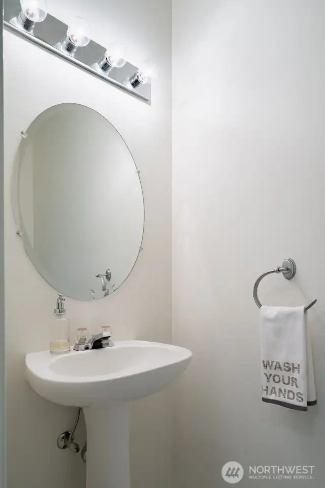 Powder room on main floor