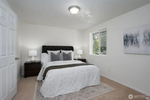 Primary suite with ensuite bath