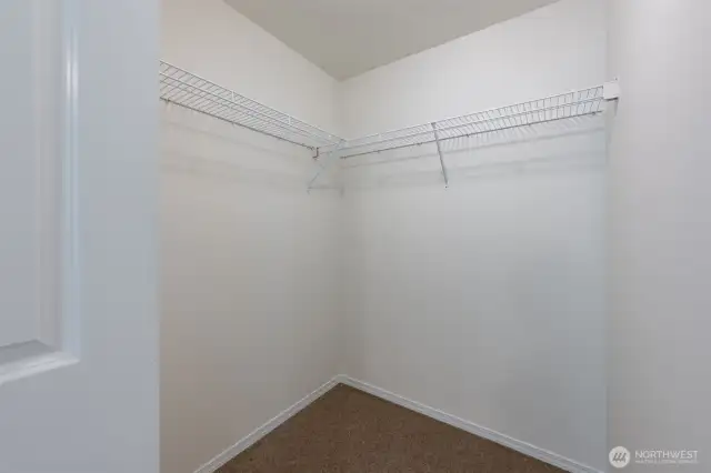Primary walk in closet