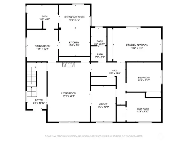 2D Floorplan - Main Level - Measurements are approximate and not guaranteed accurate.