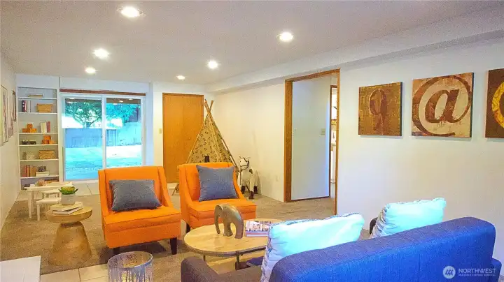 Lower level family room