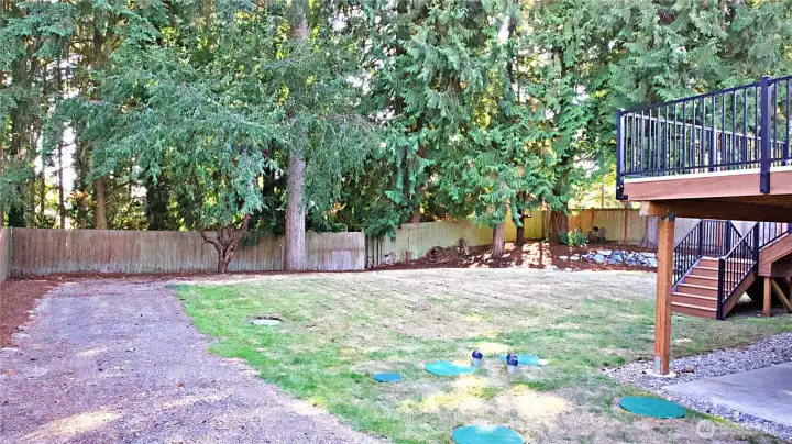 Backyard with RV parking