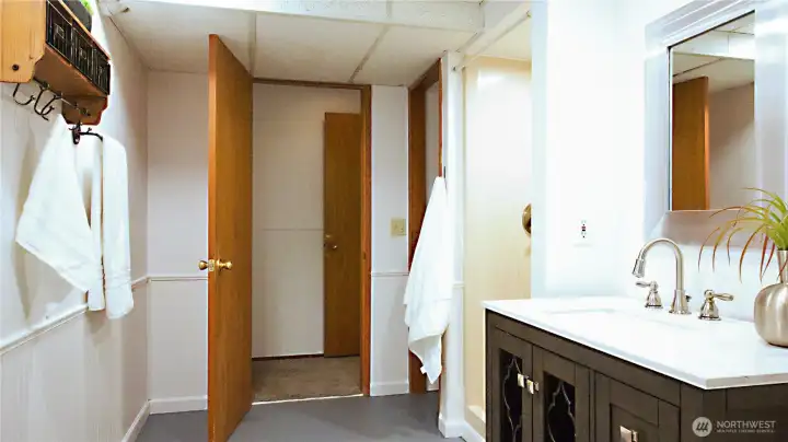 Lower Level Bathroom with shower