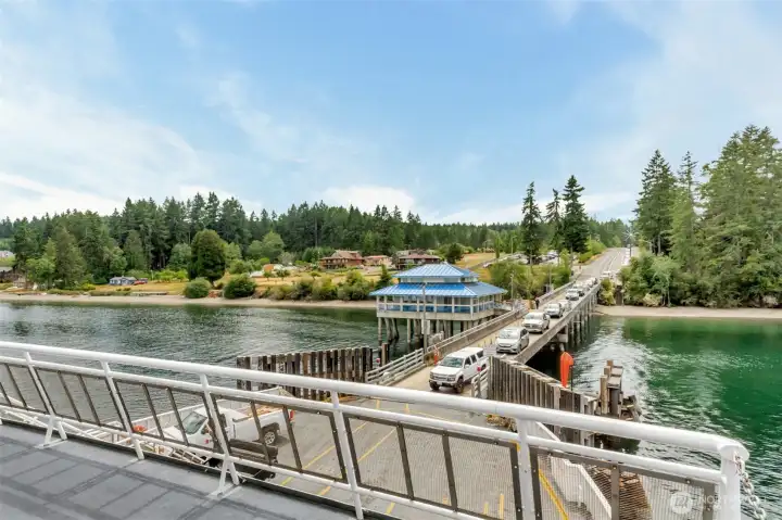 Ferry terminal at the Island.