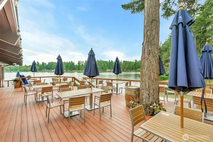 Dining at Lake Josephine