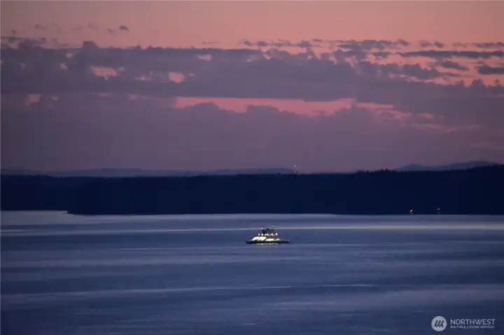 An evening ferry run.
