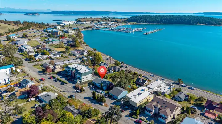 Aerial View of the Property looking South.