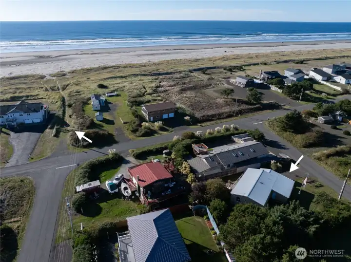 Picture depicts how close the private community beach trail is from the home.