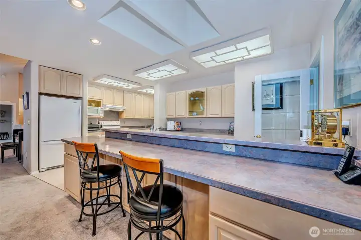 Another View Of The Extra Large Custom Kitchen.