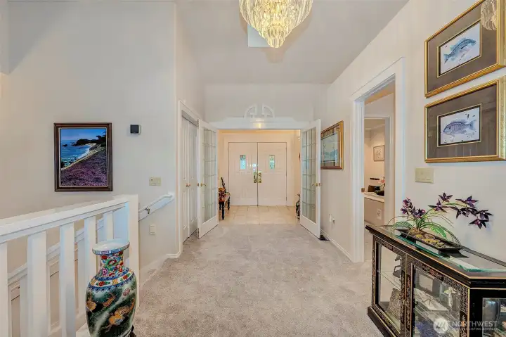 Double Doors Grand Entry w/Painted Mill Work Everywhere.