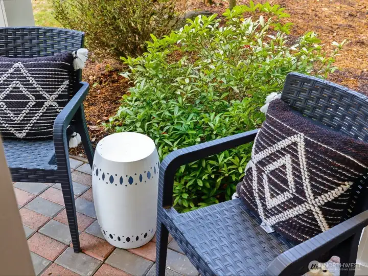 Another lovely seating area on the front porch
