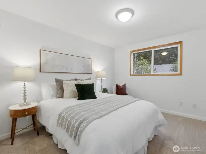 Bedroom one on the main foor