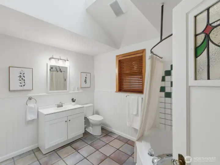 Main floor bathroom is huge!