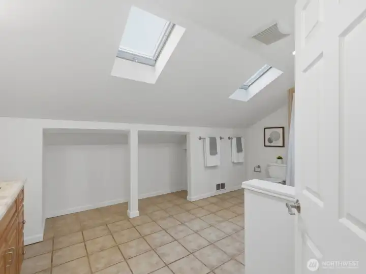 Vaulted ceilings and skylights