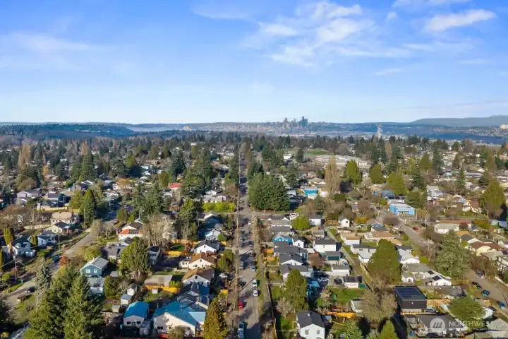 Drone shot from back yard