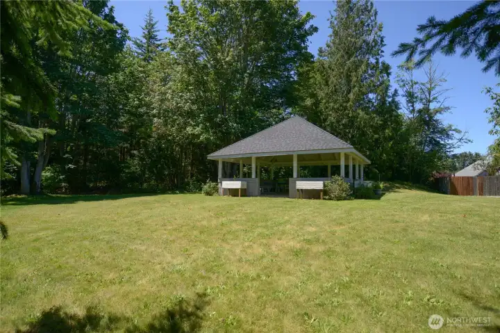 The Finisterre Heights neighborhood has tons of community space including fitness trails, a community gazebo and more!