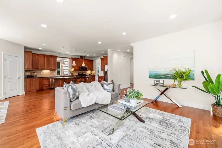 Well-appointed open floor plan. Virtually staged photos