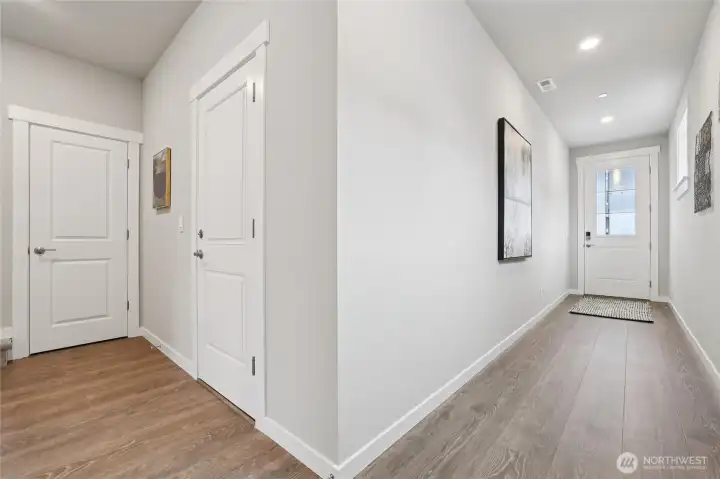 Entry - The garage will have EV outlet - rare to find a home like this with a 2-Car garage in this location!