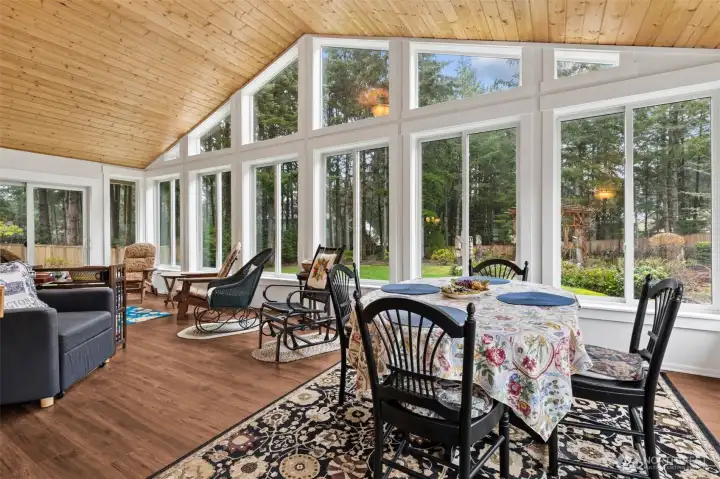 Enjoying the sun room!