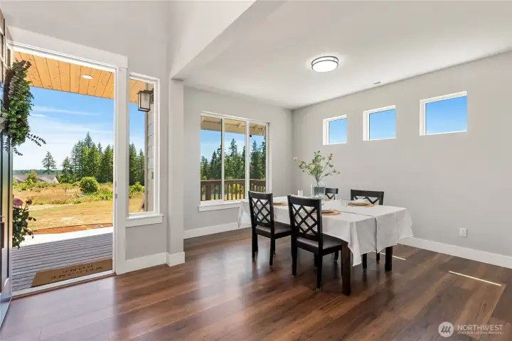 Dining room as you enter the home