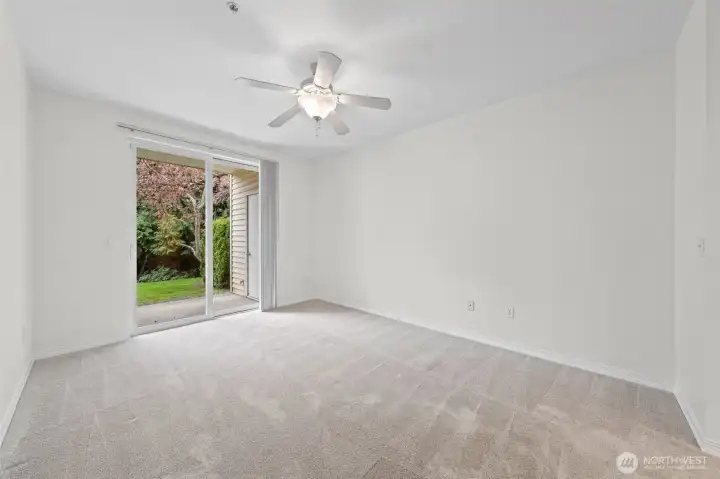 Master Bedroom with deck off the side