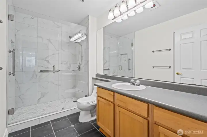 Brand new walk in shower