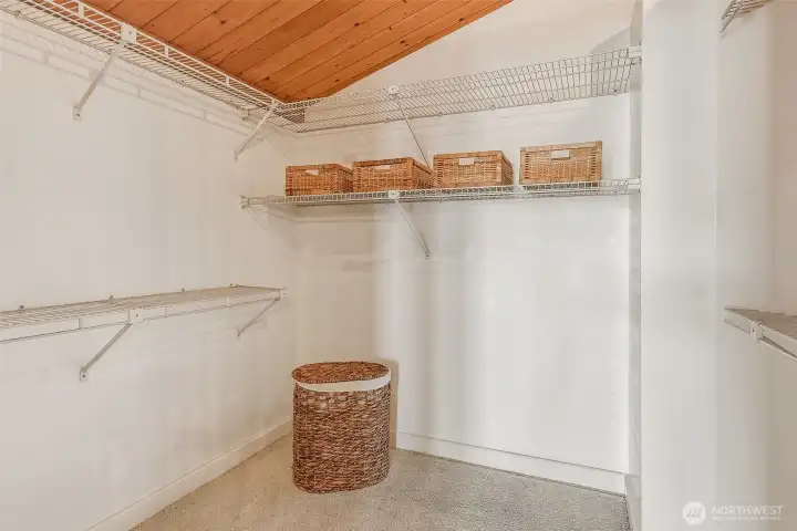 Primary large walk in closet Primary large walk in closet