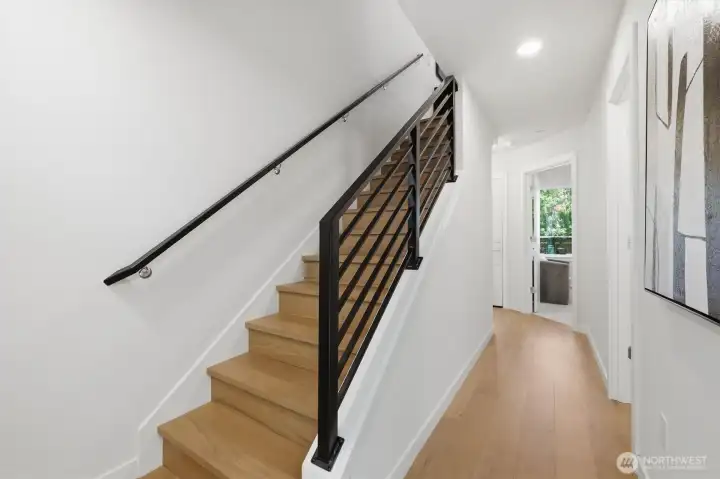 Custom steel handrails through out