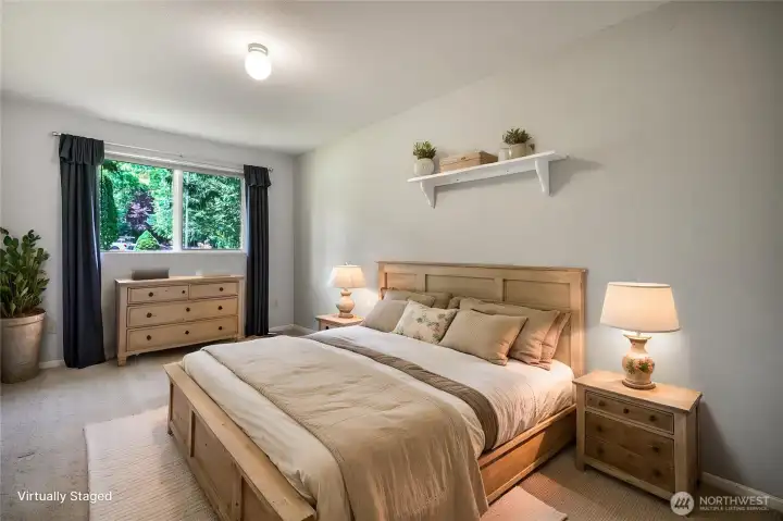 Virtually staged 3rd bedroom