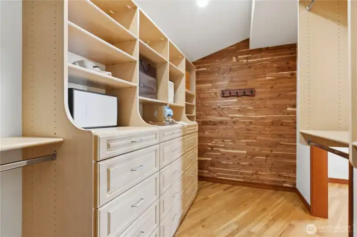 Dual walk in closets