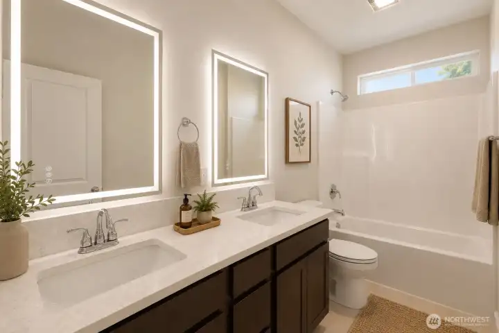 Virtually Staged Bathroom