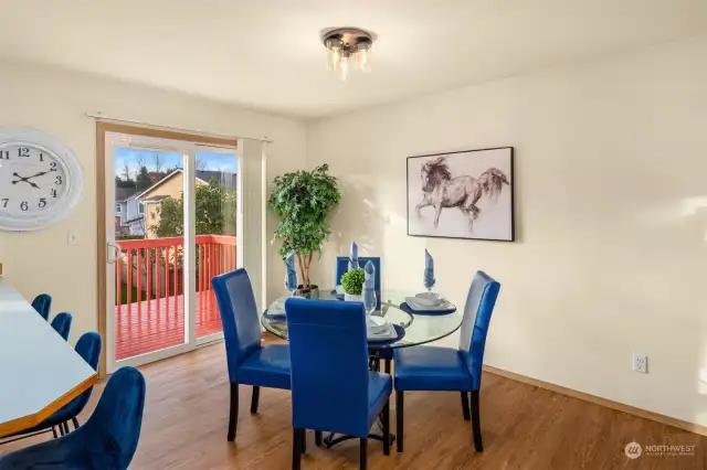 Dining room off kitchen.