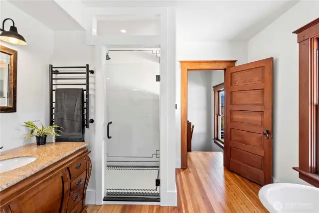 Brand new bathroom updated with historical charm.