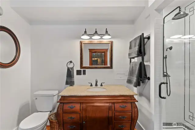 Brand new bathroom updated with historical charm.