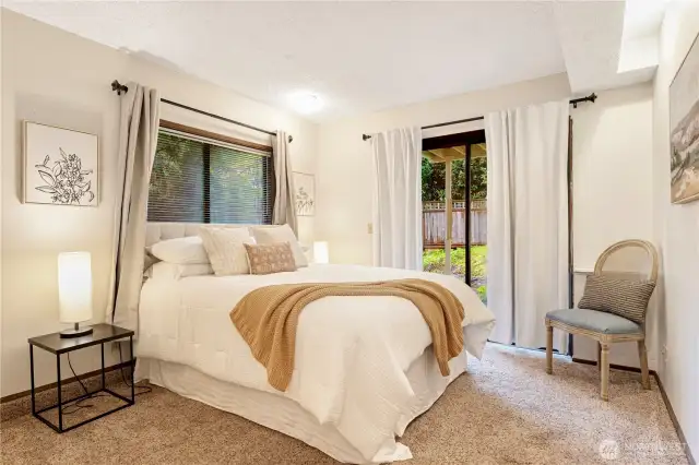 Bedroom #4 with access to patio