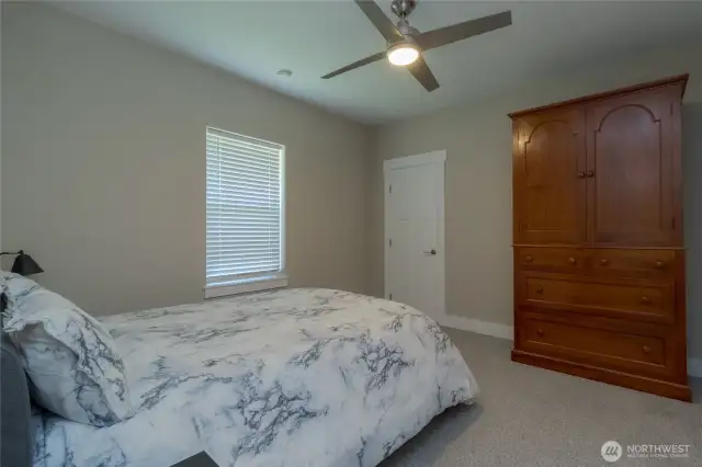 Bedroom located on the main floor.