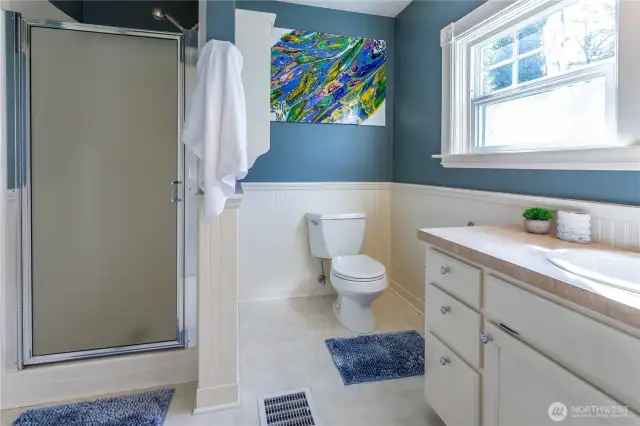 Bath off primary on upper floor