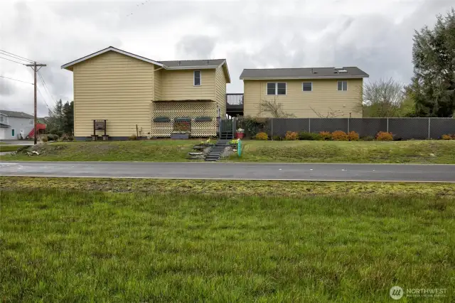 Corner double lot on Beach Approach