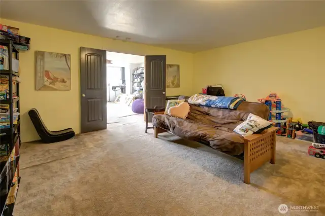 Upstairs family room.
