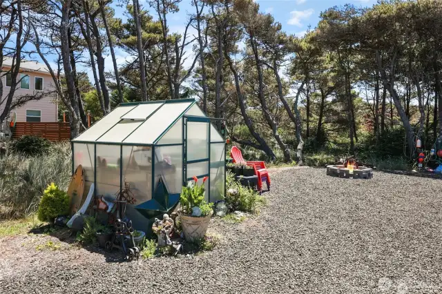 Green house is included