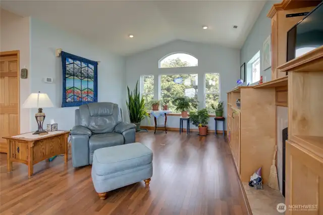 The vaulted ceilings really open up the space.  And can I remind you that each floor has its own zone for HVAC controls?