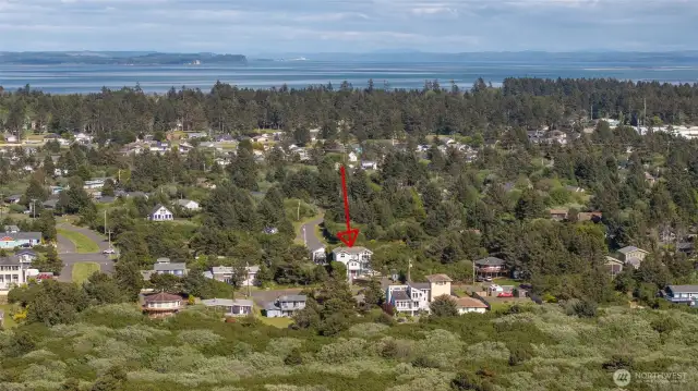 Looking from West to East, this home is truly situated in a wonderful location.
