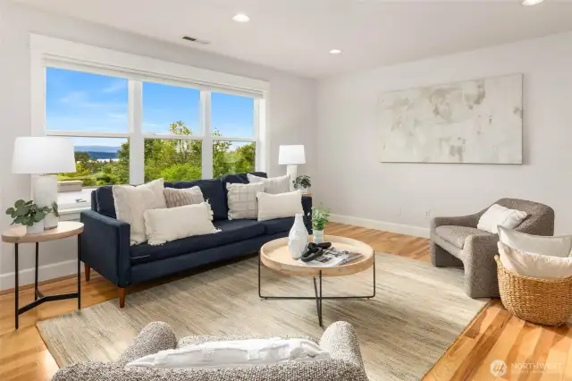 Bonus room on upper level is versatile with many possibilities.