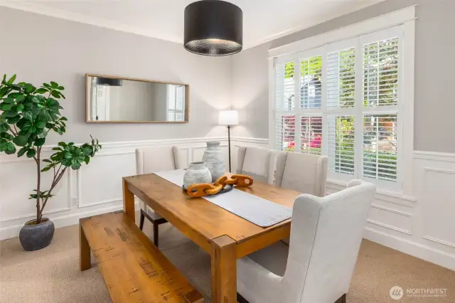 Formal dining room.