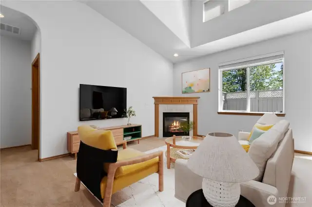 Living room (virtually staged)