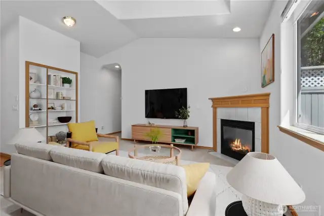 Living room (virtually staged)